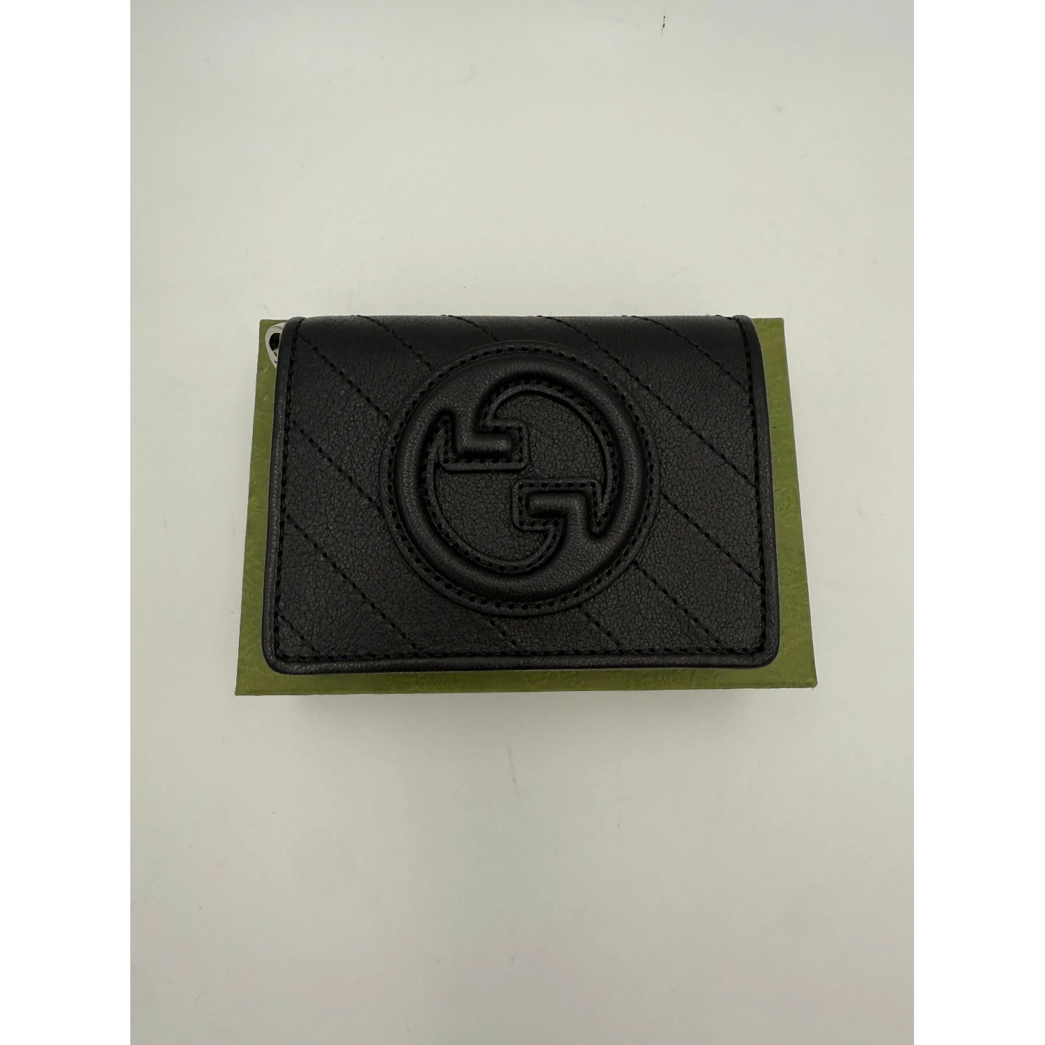 GUCCI GG BLONDIE Black Compact Wallet