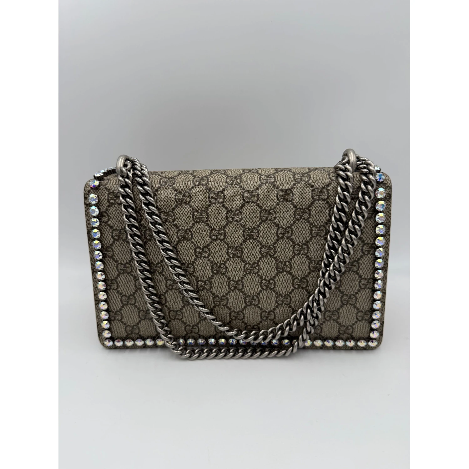 GUCCI DIONYSUS GG Supreme with Diamantes Handbag