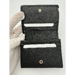 GUCCI GG BLONDIE Black Compact Wallet