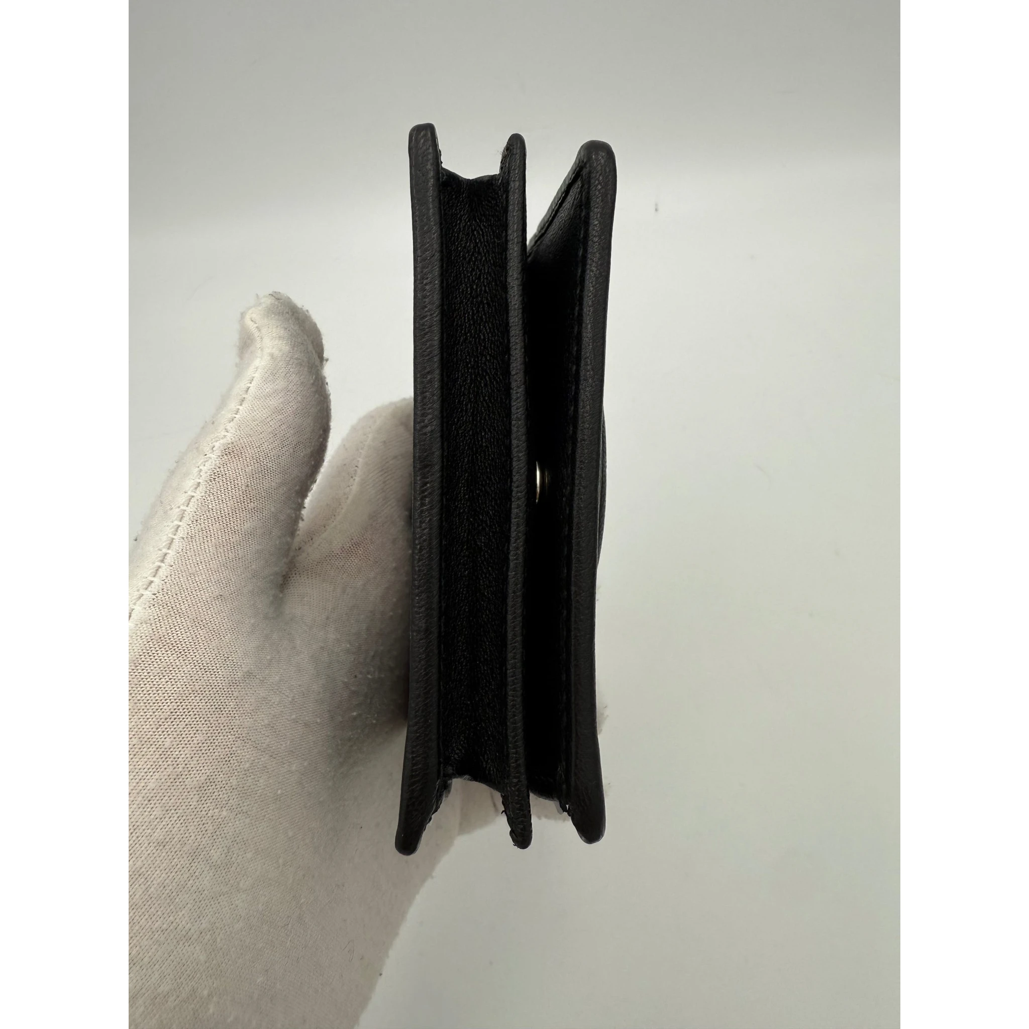 GUCCI GG BLONDIE Black Compact Wallet