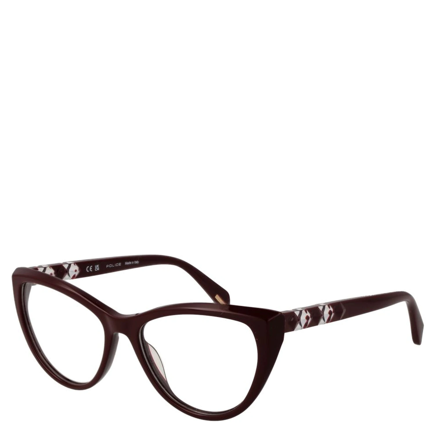 Burgundy Plastic Glasses (Frames)