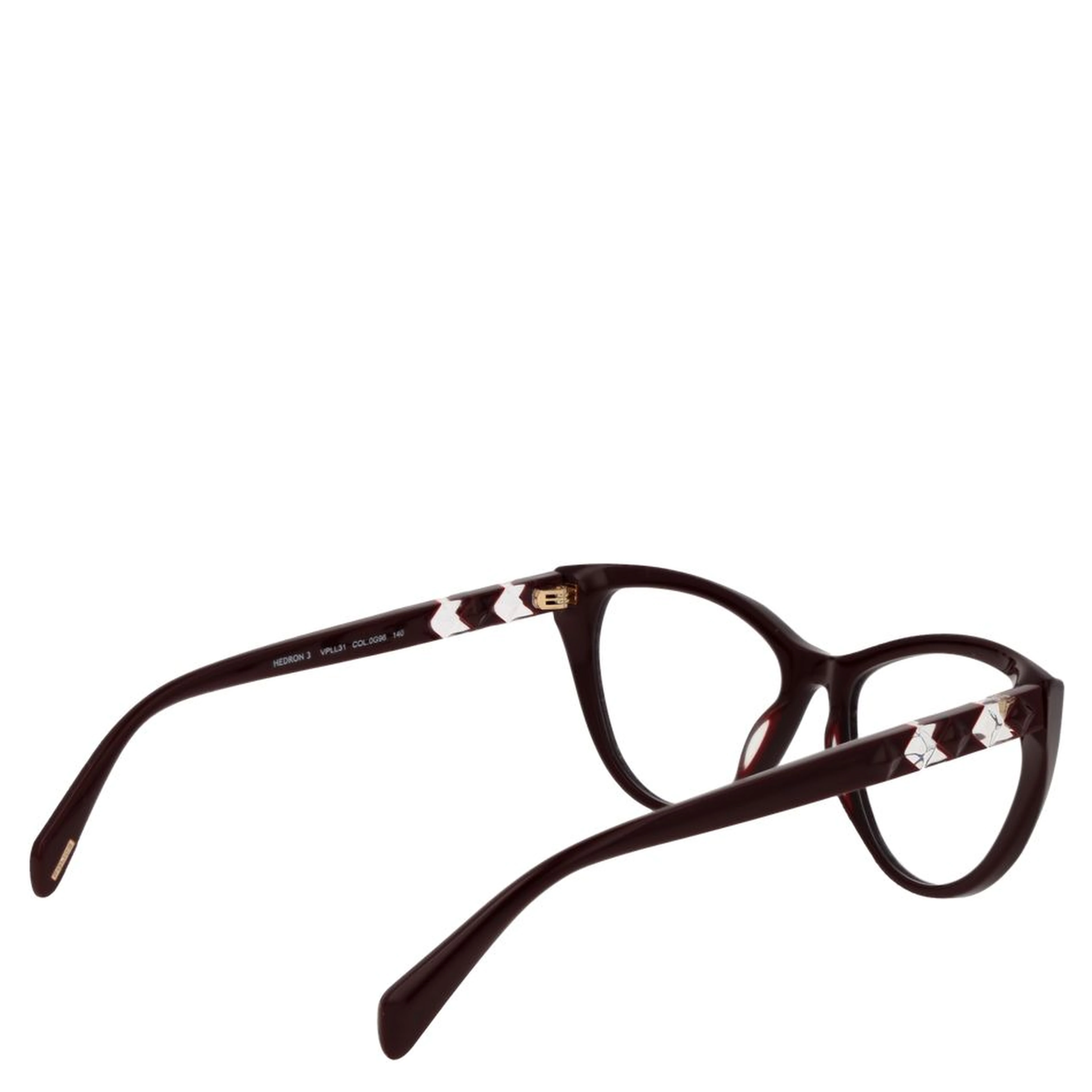 Burgundy Plastic Glasses (Frames)
