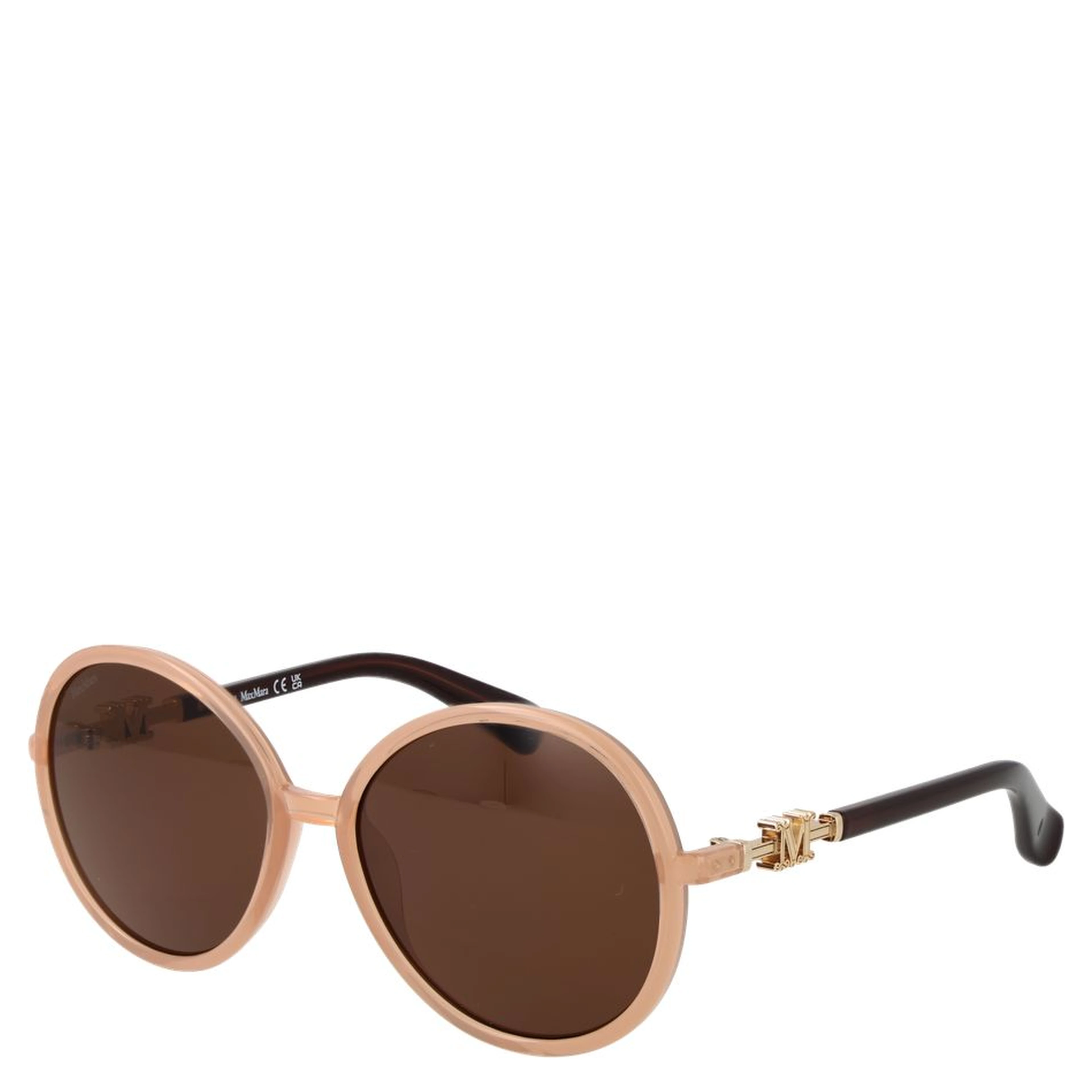 Beige Plastic Sunglasses