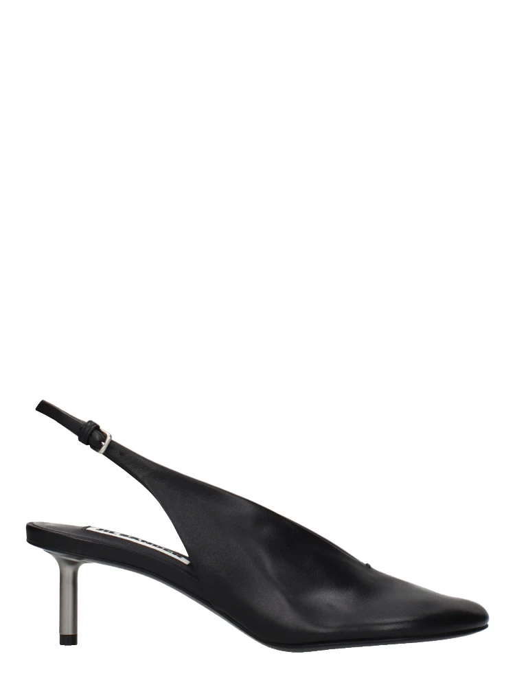 Black Leather Pumps