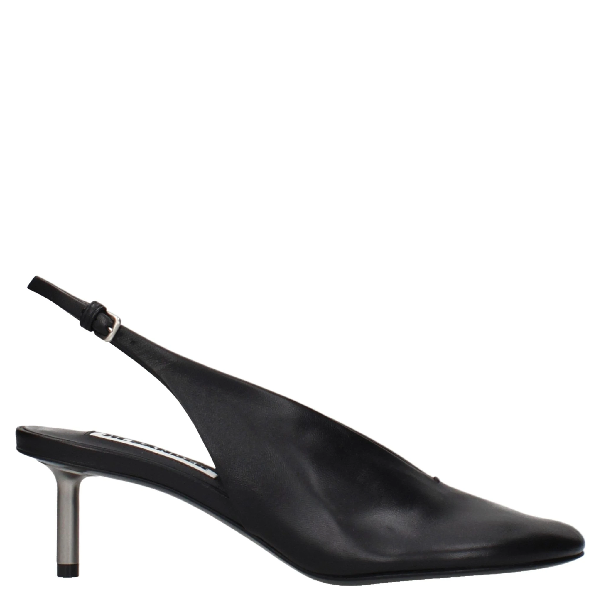Black Leather Pumps