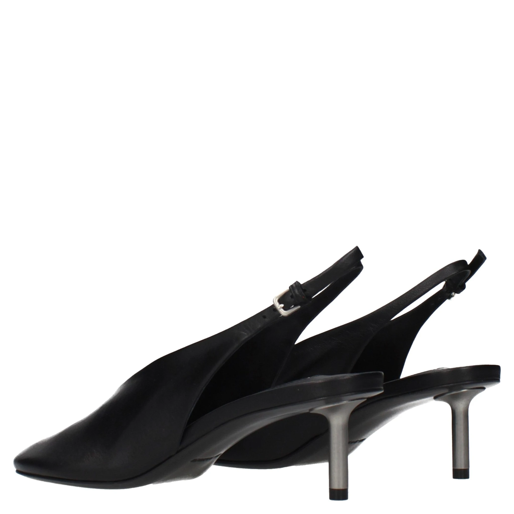 Black Leather Pumps