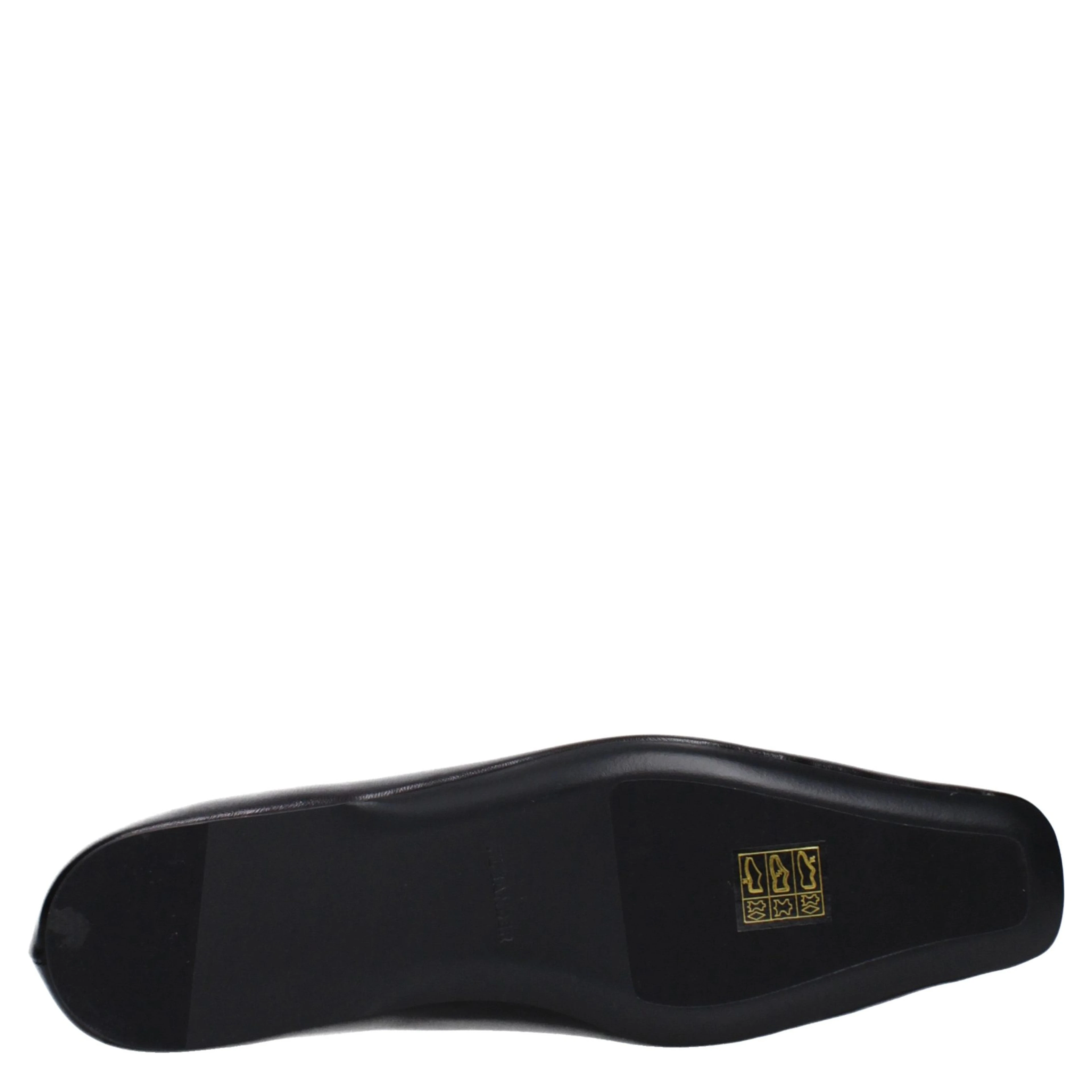 Black Leather Ballet Flats