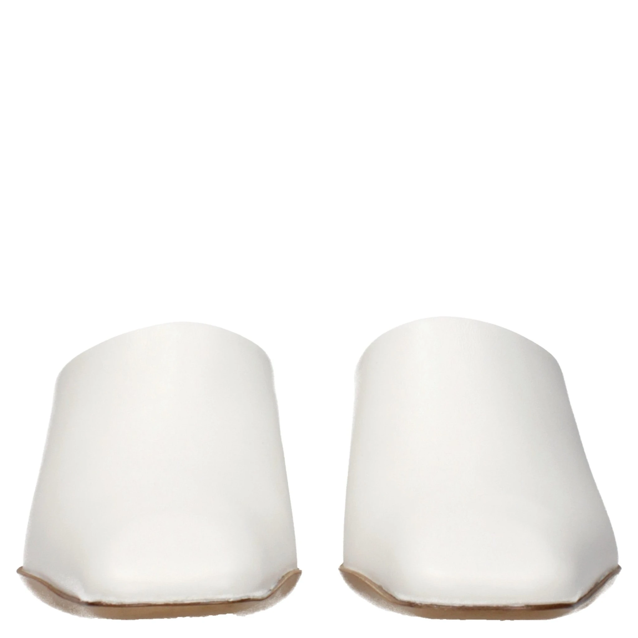 White Leather Slippers