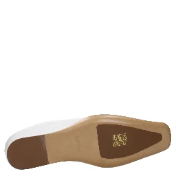 White Leather Slippers