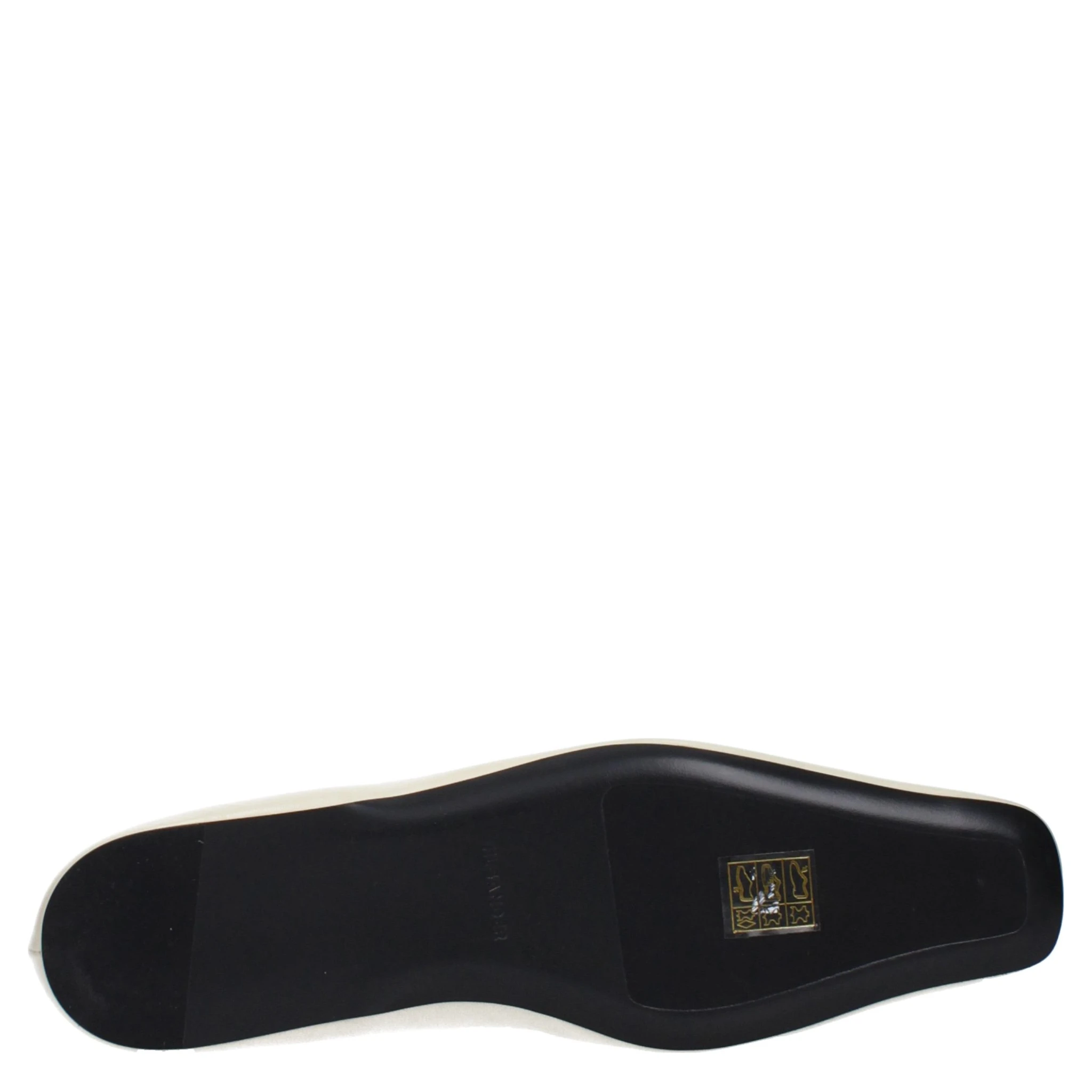 Beige Leather Ballet Flats