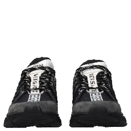 Black Fabric Athletic Sneakers