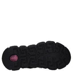 Black Fabric Athletic Sneakers