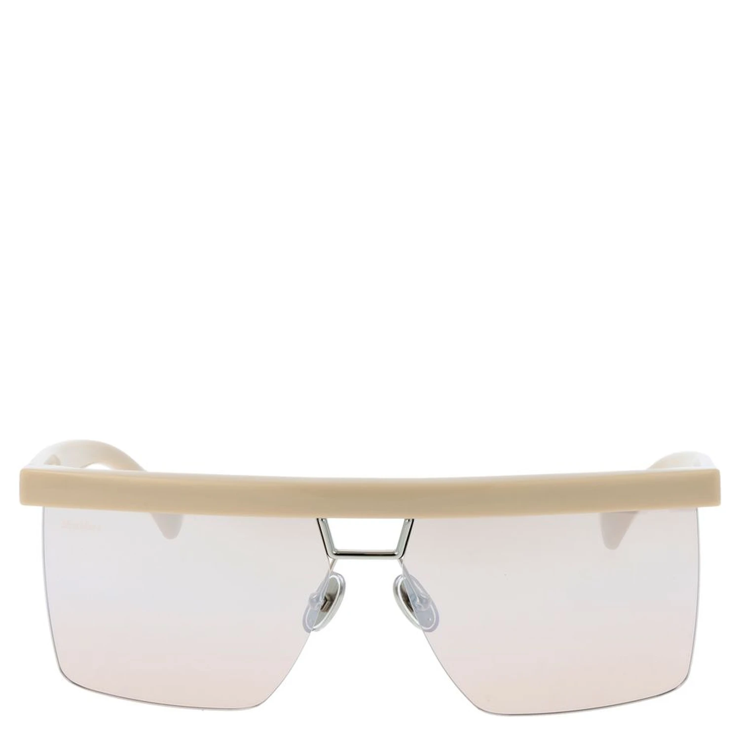 Beige Plastic Sunglasses