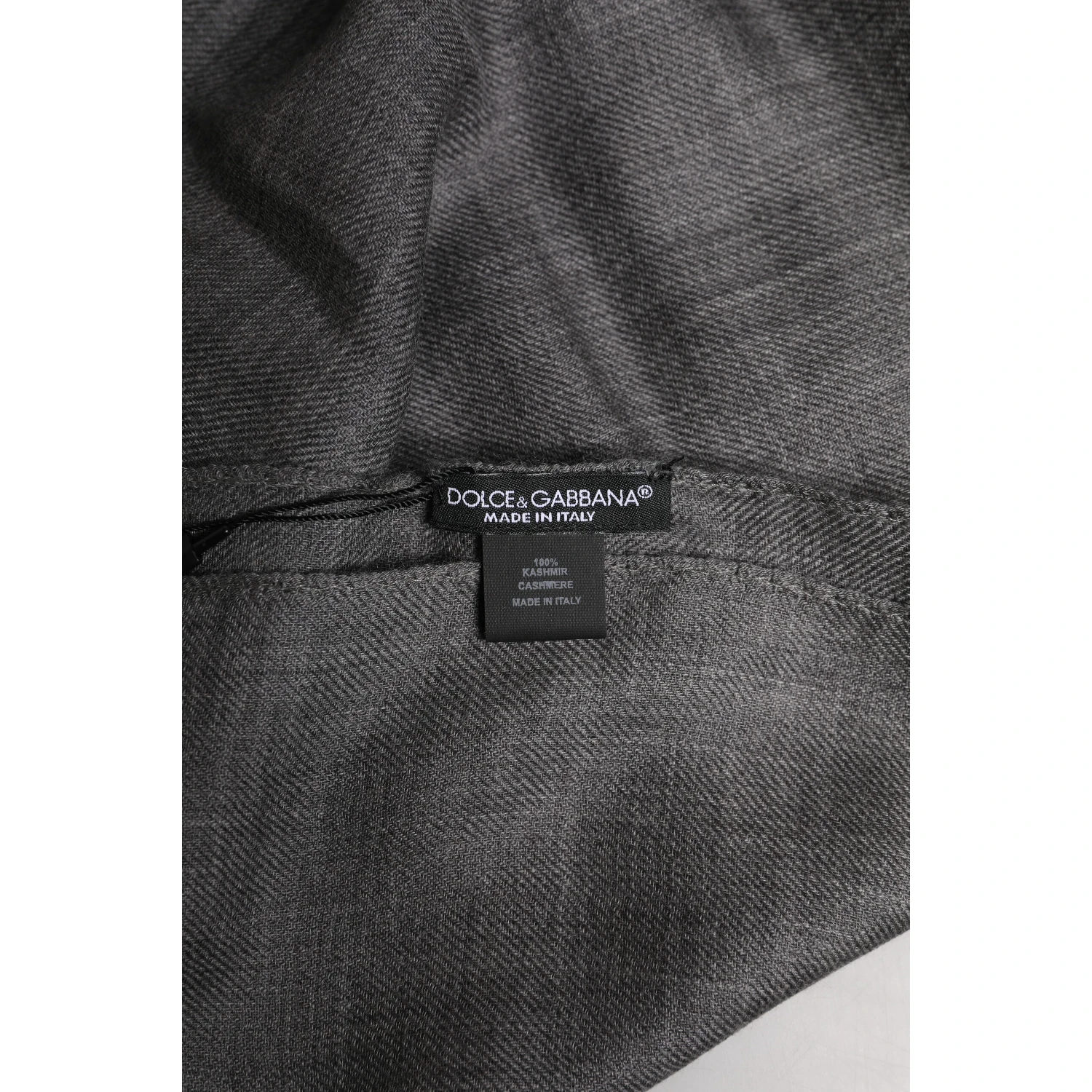 Gray Logo Print Neck Warmer Wrap Shawl Scarf