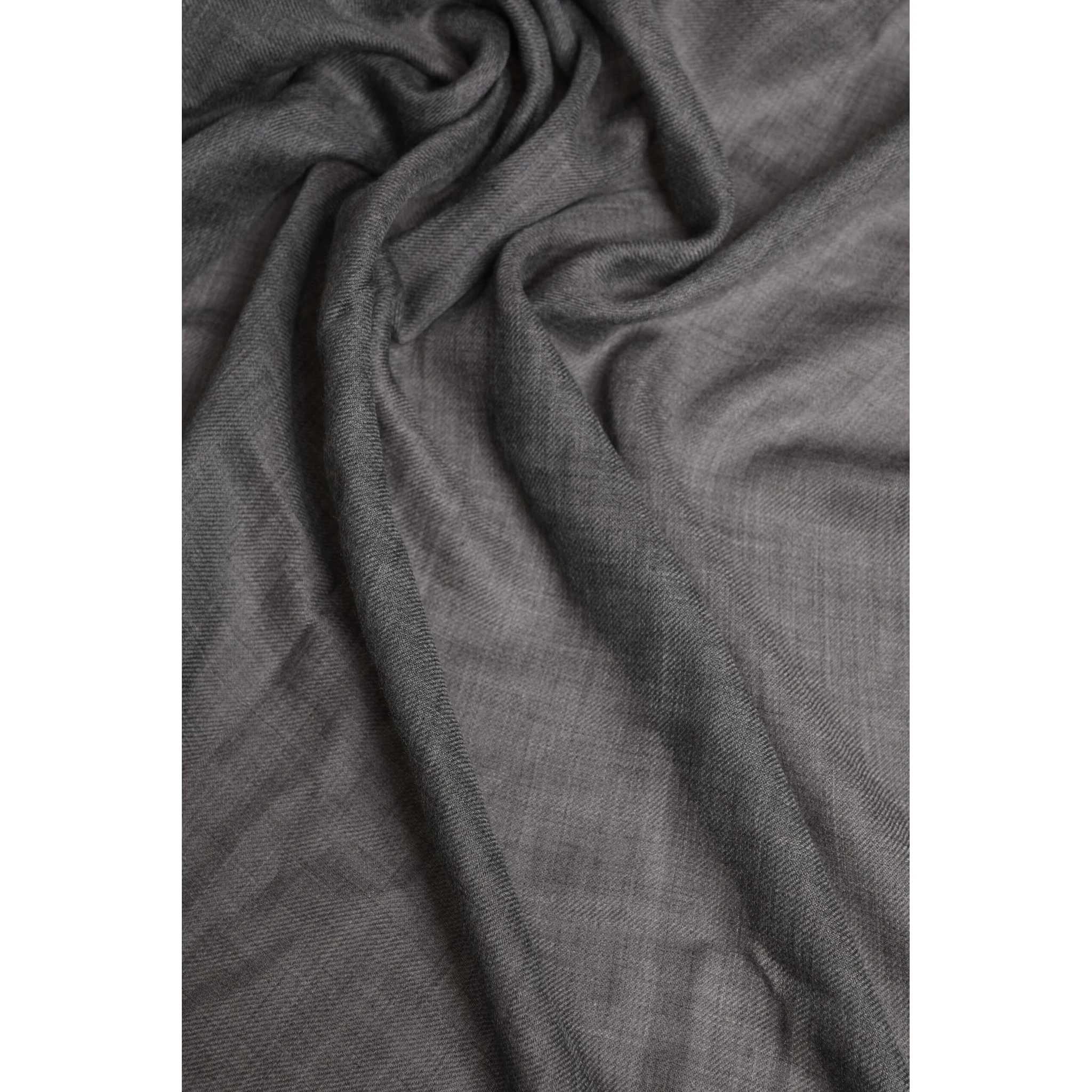 Gray Logo Print Neck Warmer Wrap Shawl Scarf