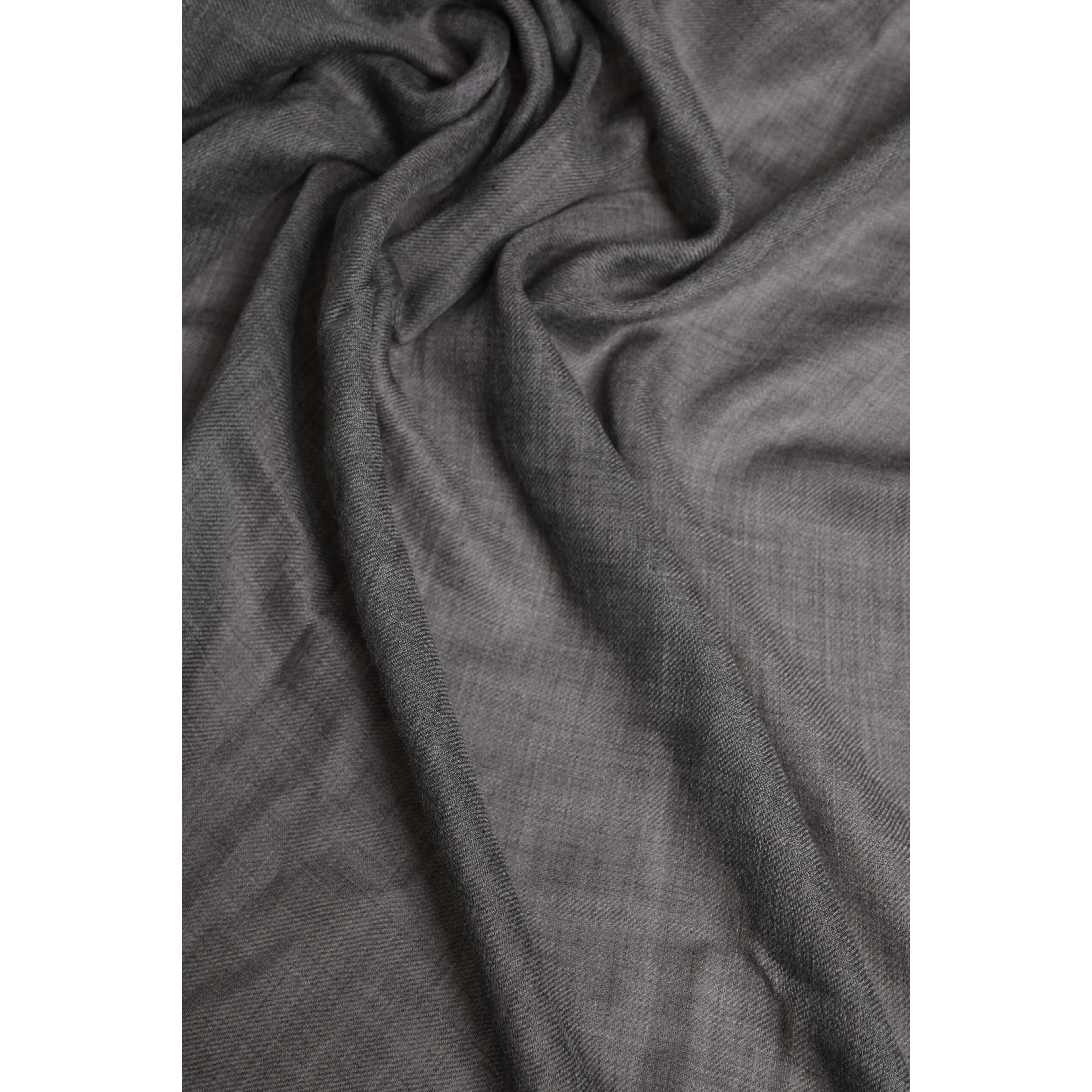Gray Logo Print Neck Warmer Wrap Shawl Scarf