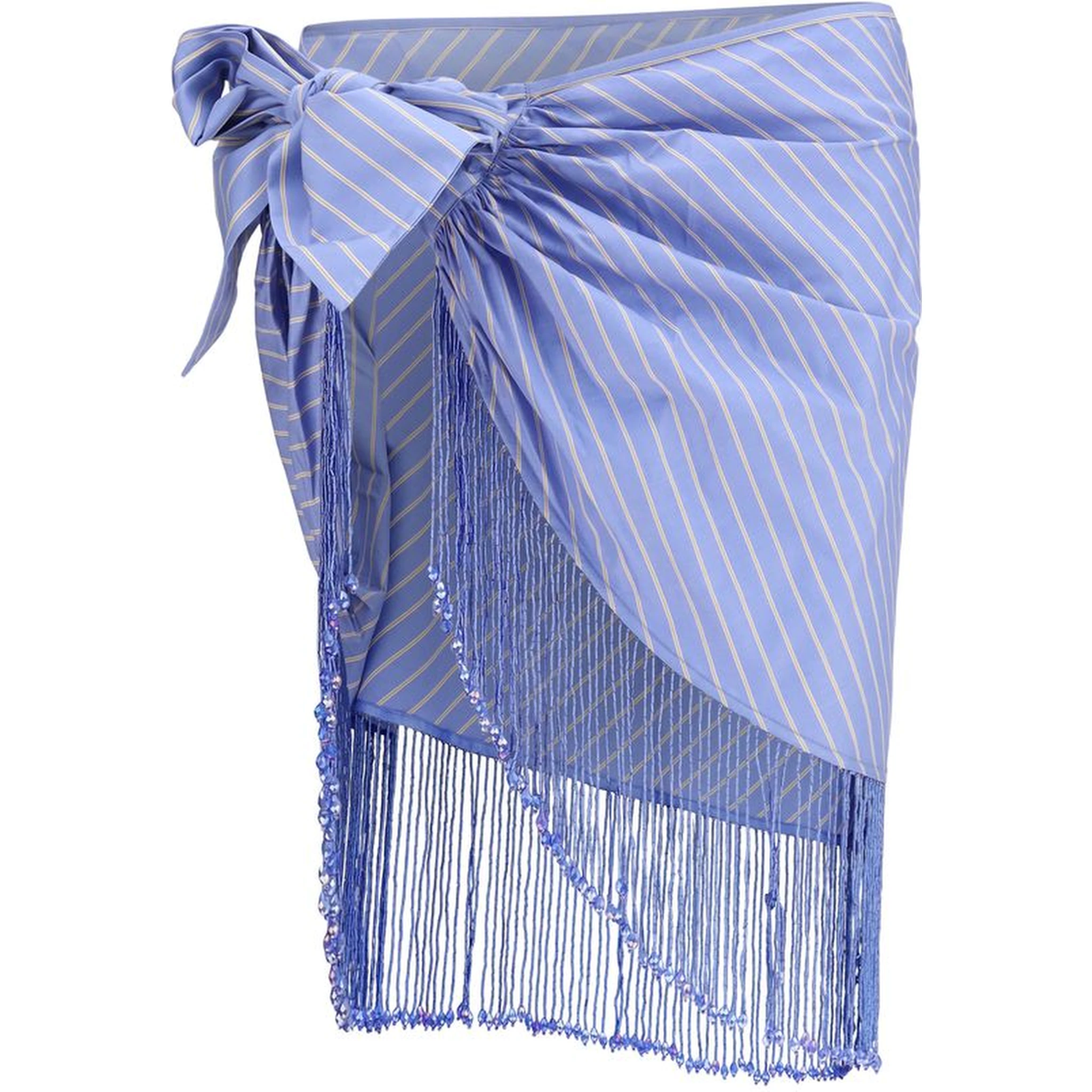 Blue Cotton Long Skirt