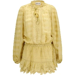 Bicolor Cotton Casual Dress