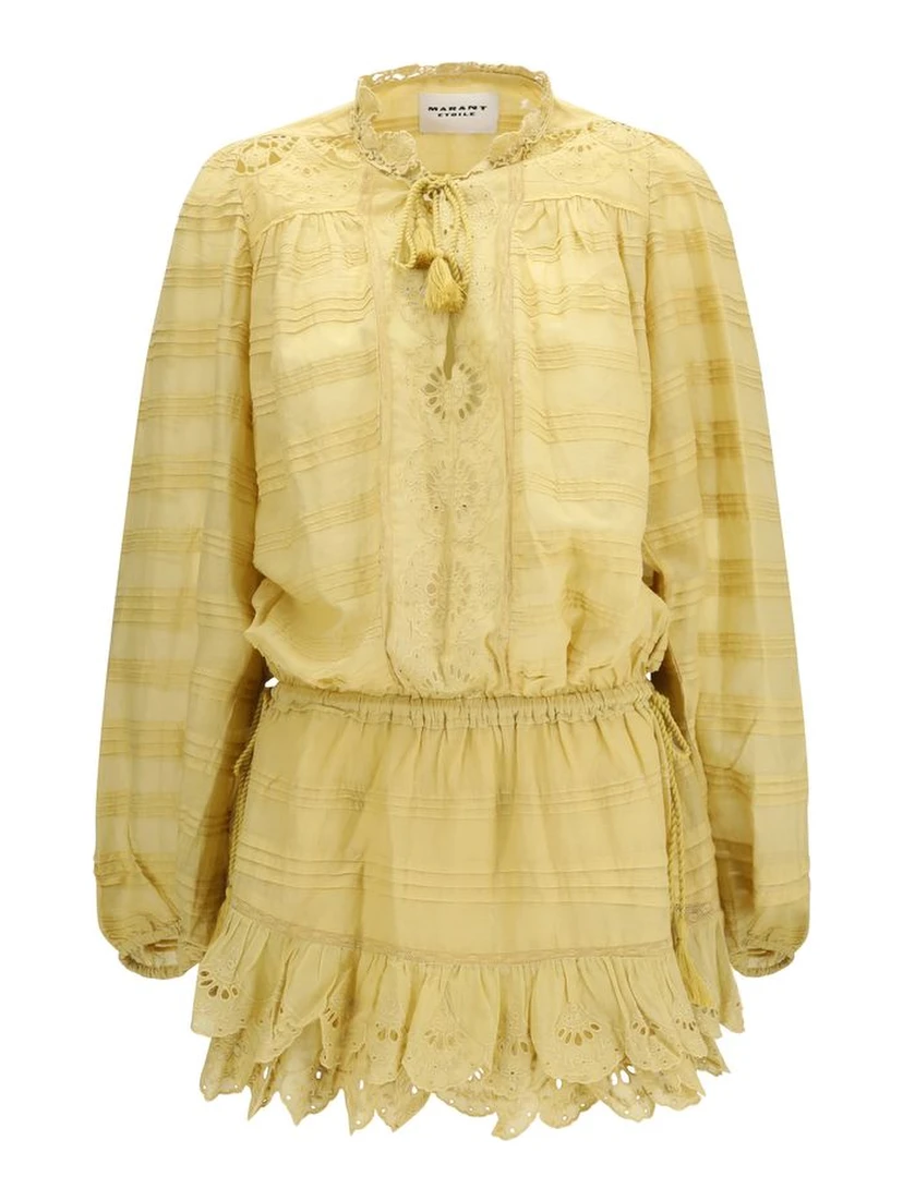 Bicolor Cotton Casual Dress