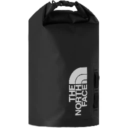 Black And White Polyester Handbag