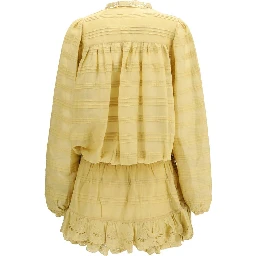 Bicolor Cotton Casual Dress