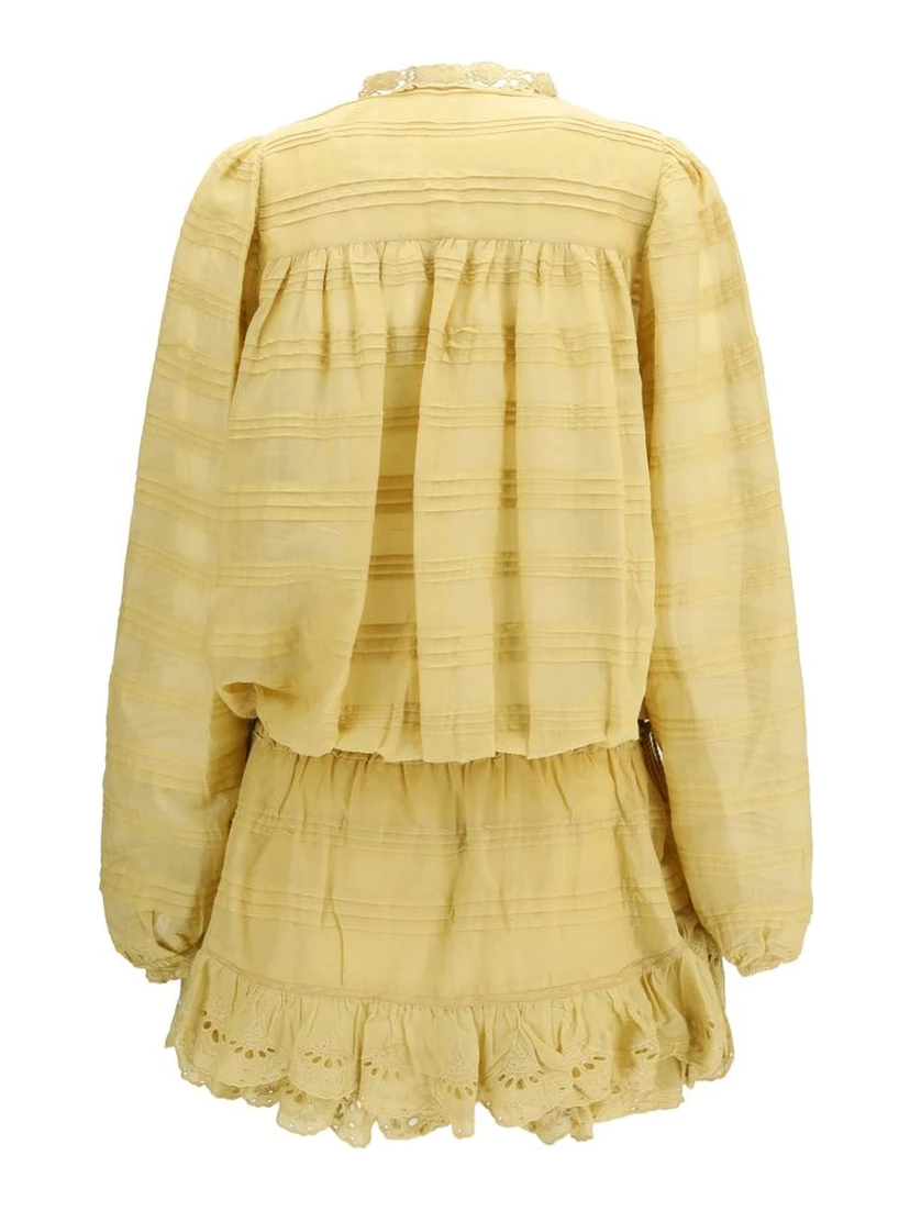 Bicolor Cotton Casual Dress