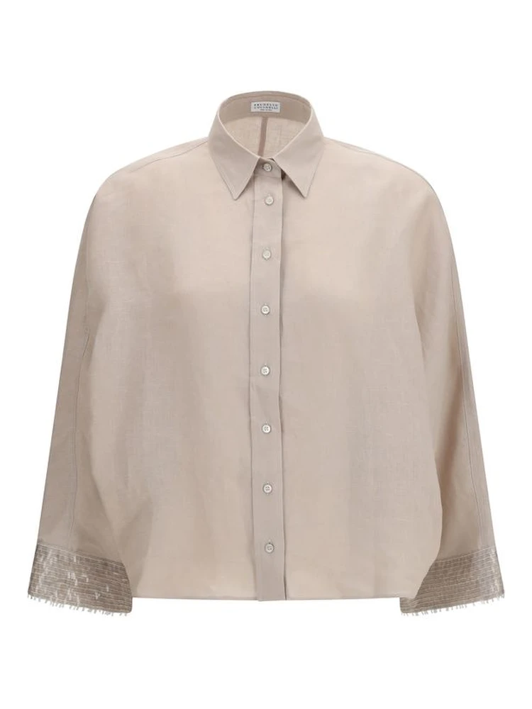 Beige Linen Shirt