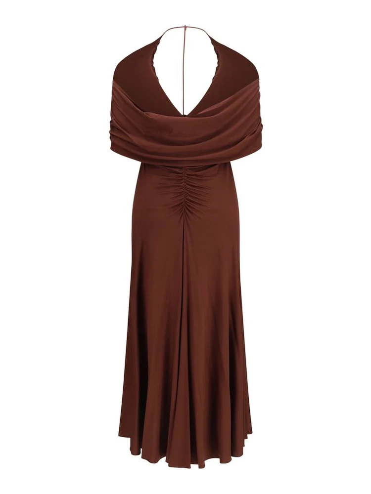 Brown Viscose Casual Dress alternative