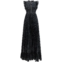 Black Polyester Casual Dress