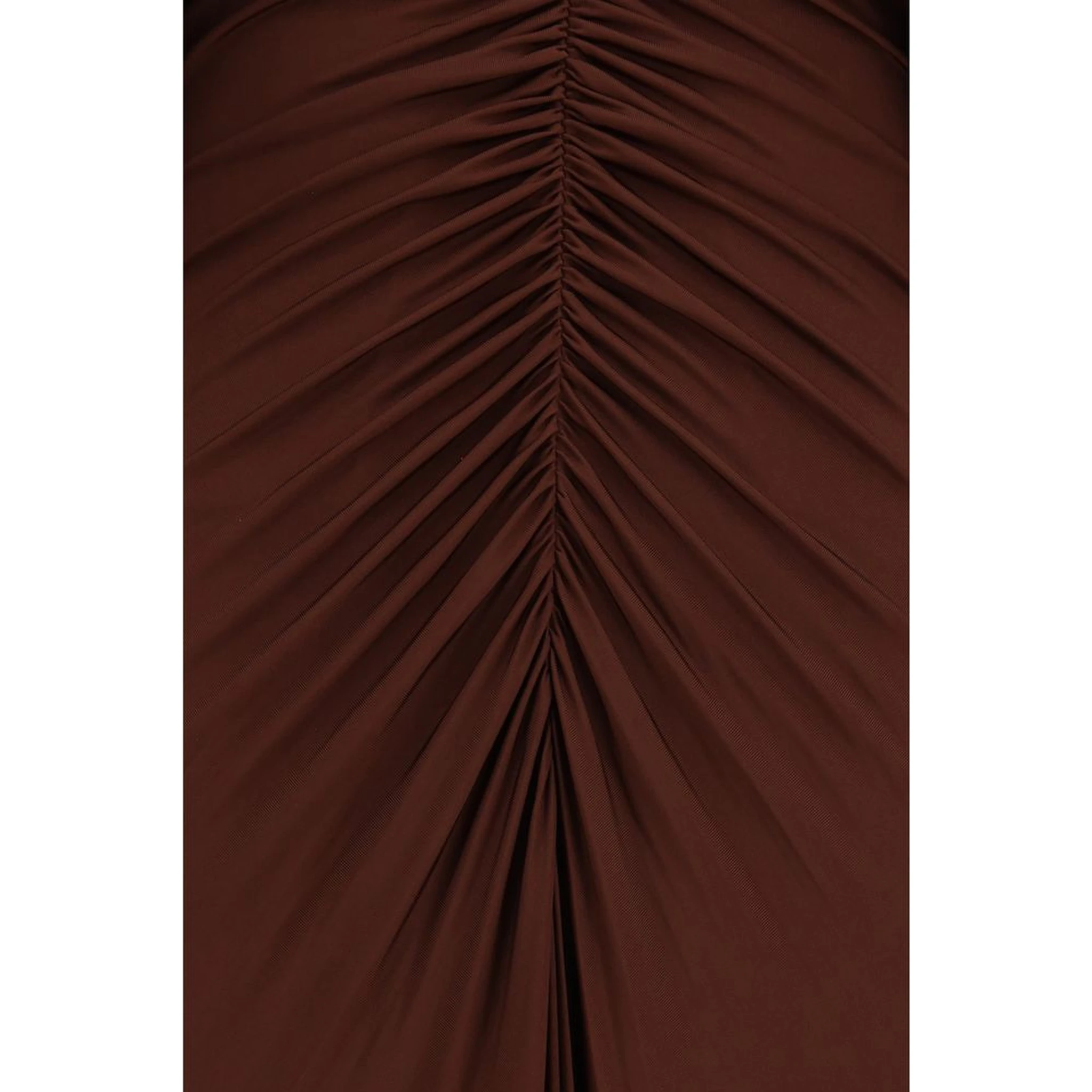 Brown Viscose Casual Dress