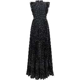Black Polyester Casual Dress