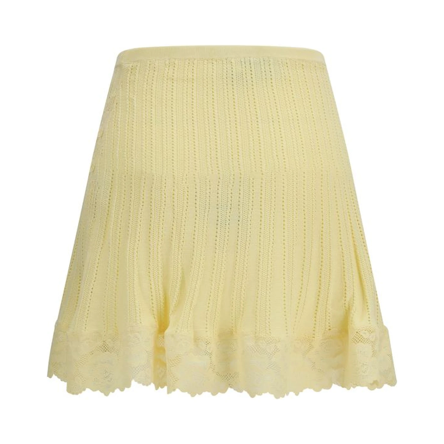 Bicolor Viscose Mini Skirt