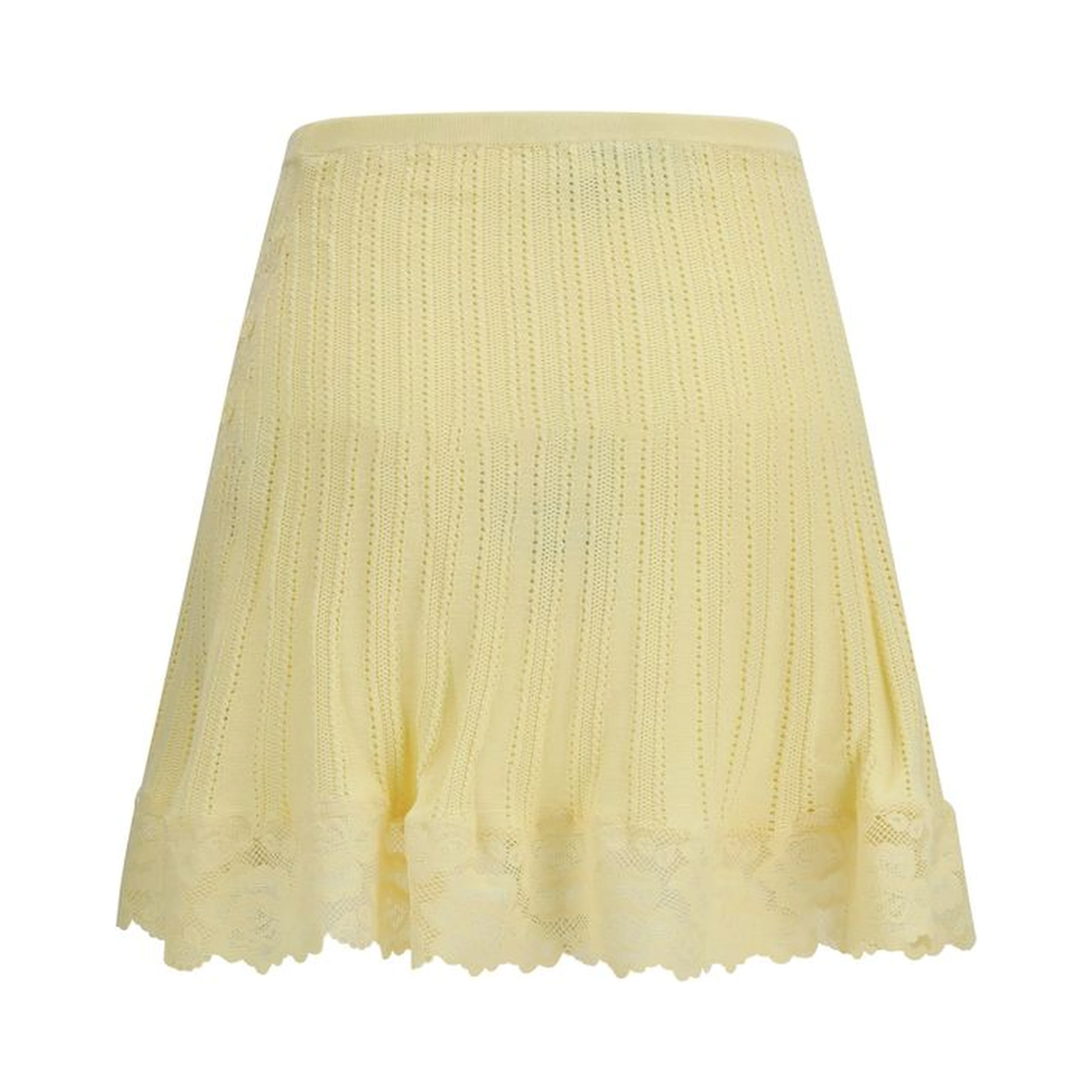 Bicolor Viscose Mini Skirt