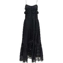 Black Cotton Casual Dress