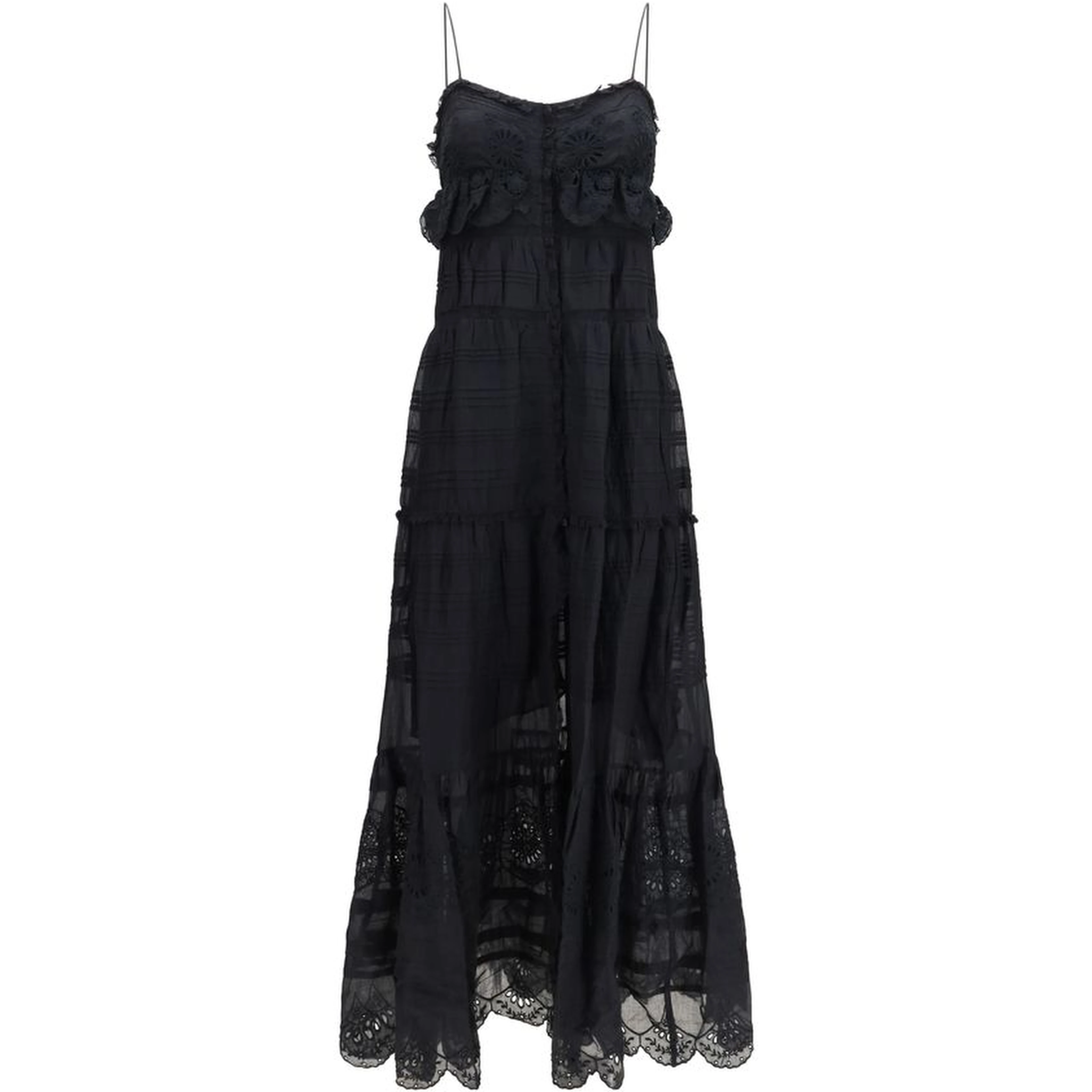 Black Cotton Casual Dress