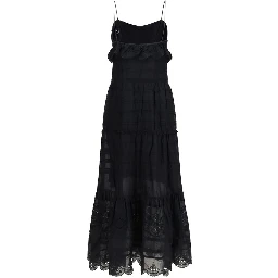 Black Cotton Casual Dress