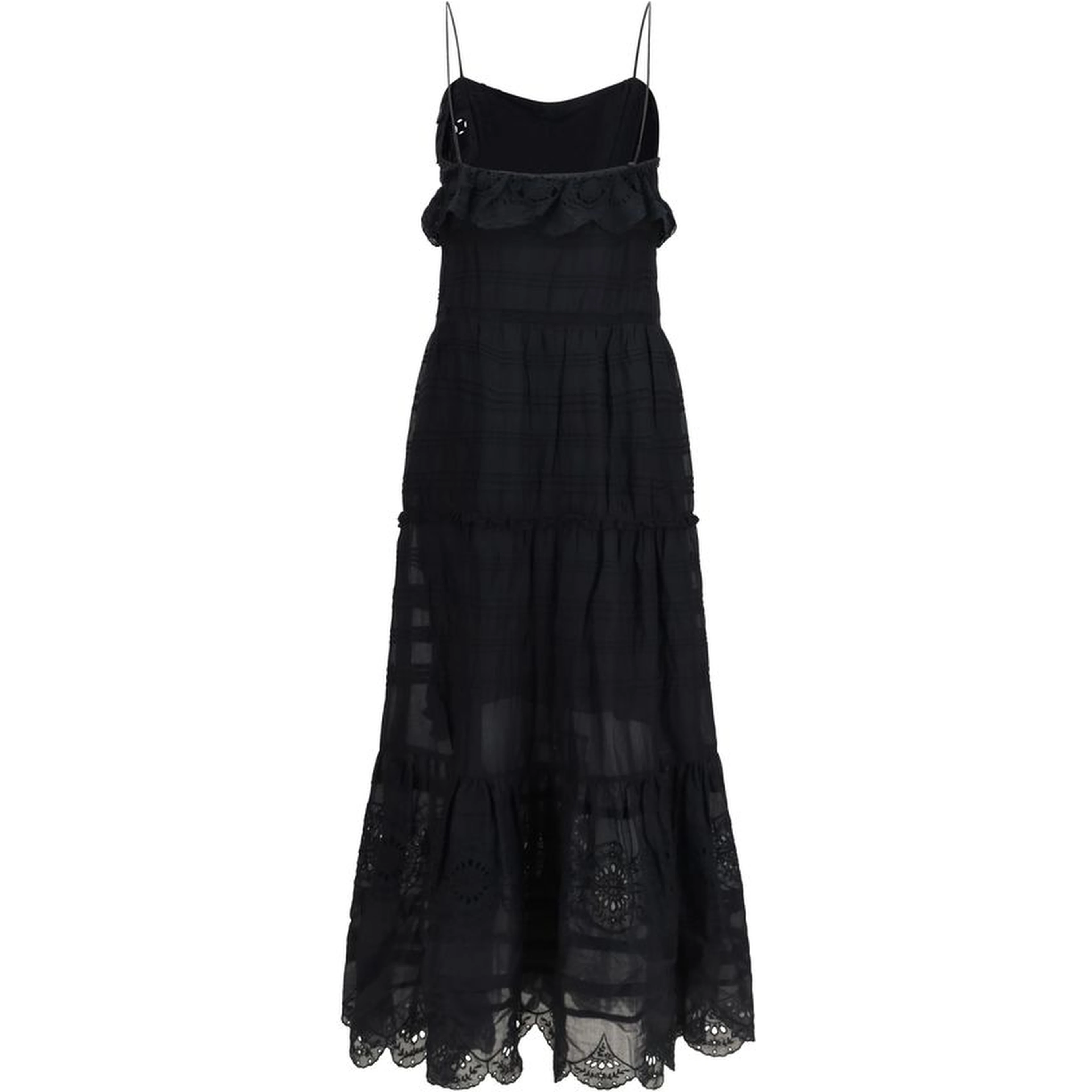 Black Cotton Casual Dress