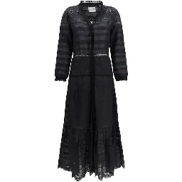 Black Cotton Casual Dress