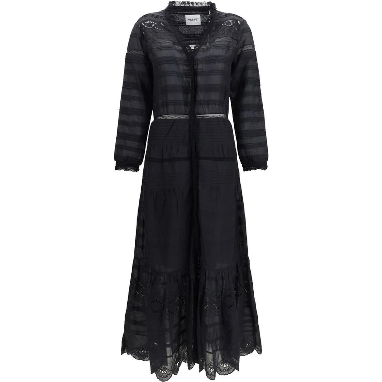 Black Cotton Casual Dress