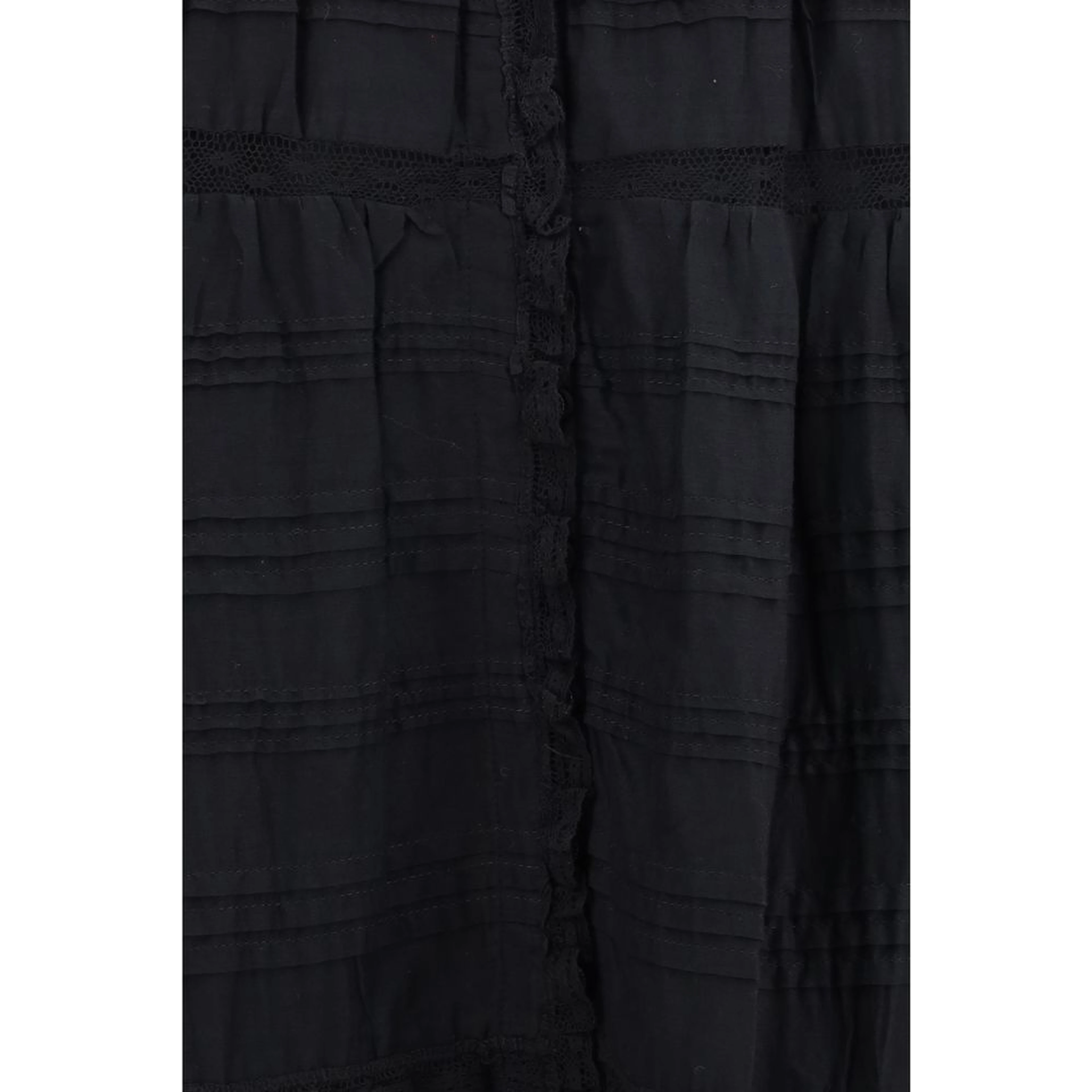Black Cotton Casual Dress
