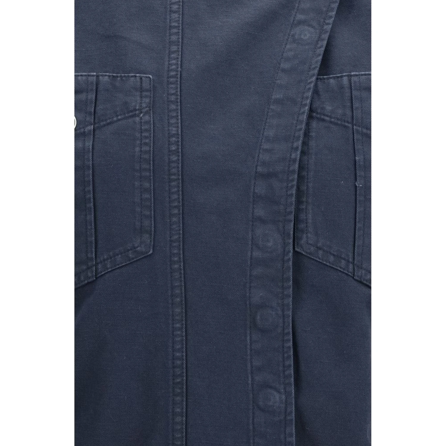 Blue Cotton Casual Dress