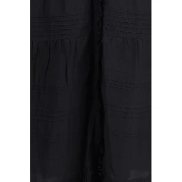 Black Cotton Casual Dress