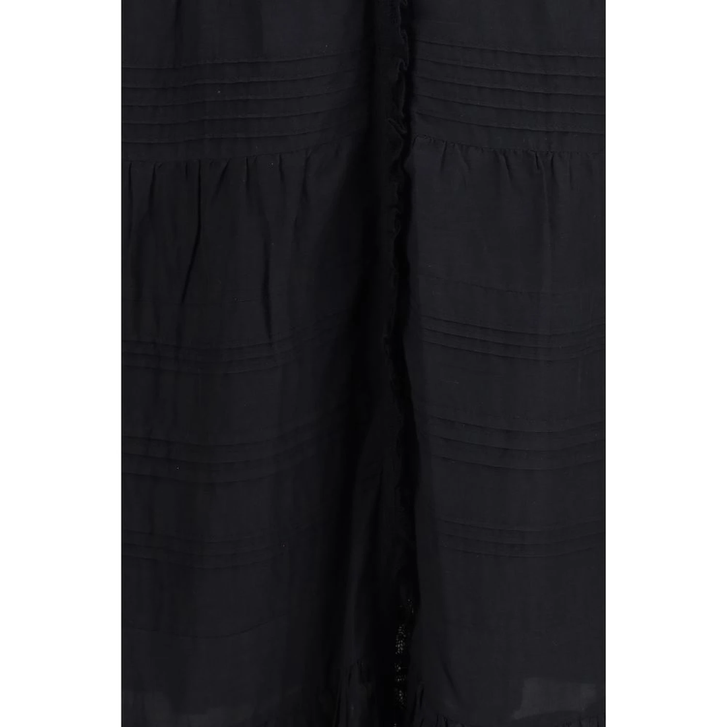 Black Cotton Casual Dress