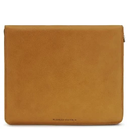 محفظة بوس توروس من جلد العجل البني