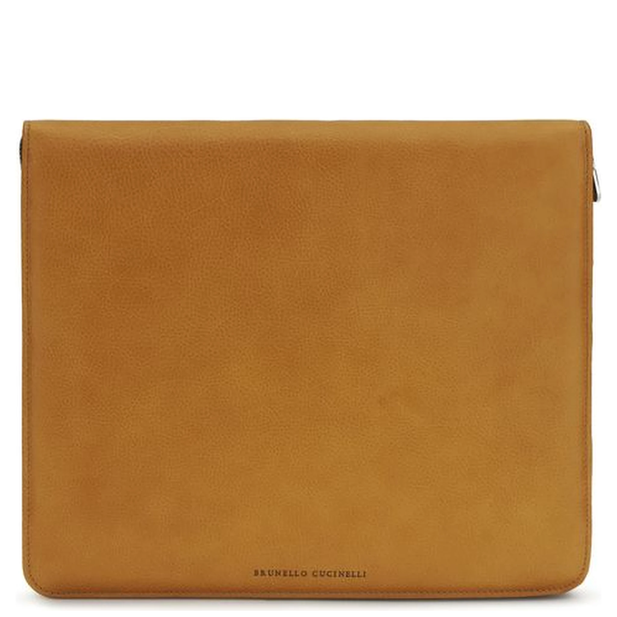 محفظة بوس توروس من جلد العجل البني