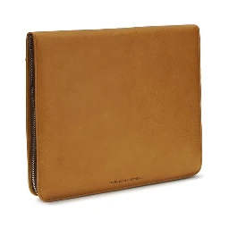 محفظة بوس توروس من جلد العجل البني