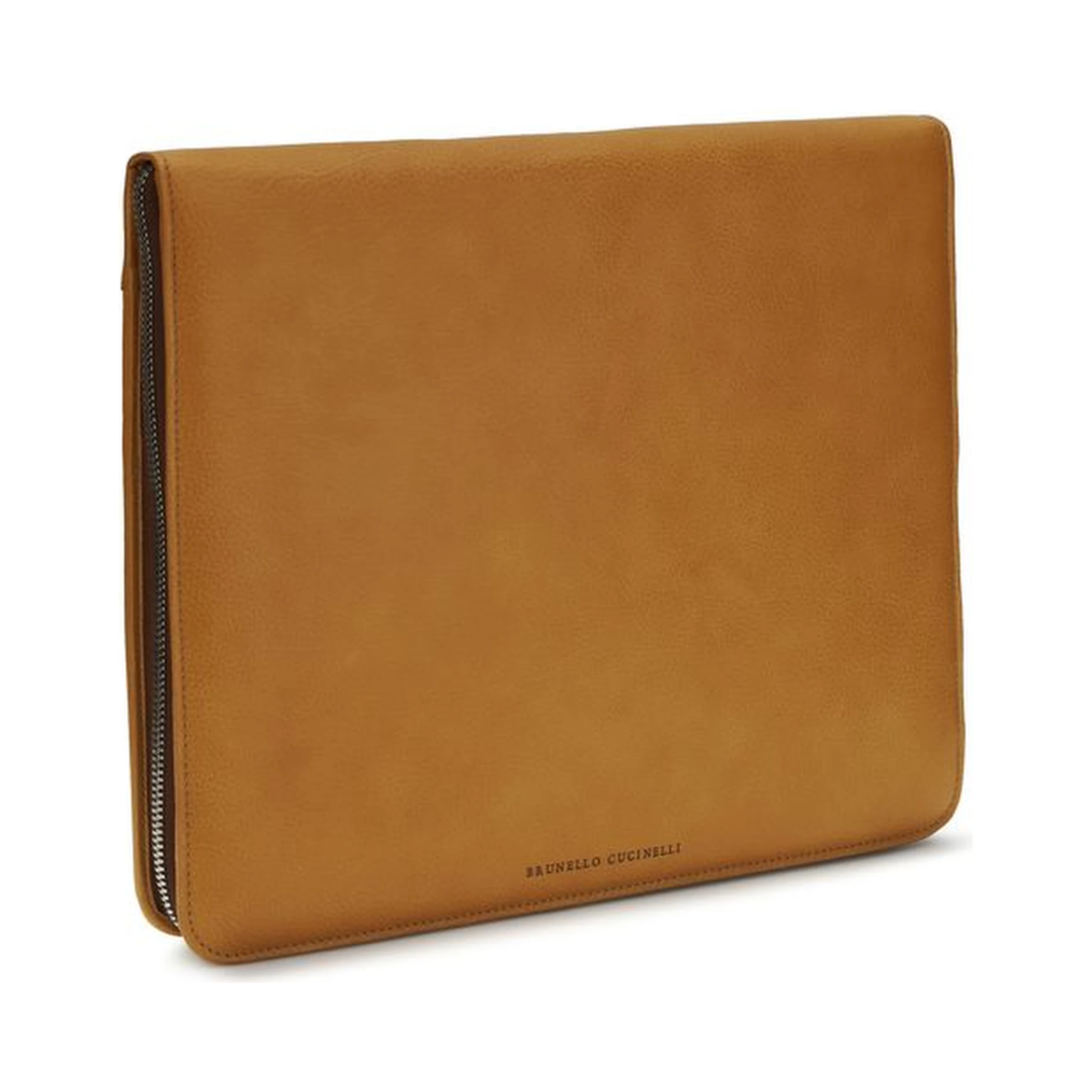 محفظة بوس توروس من جلد العجل البني