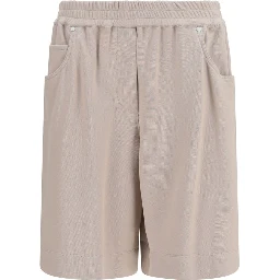 Beige Cotton Shorts