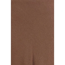 Brown Viscose Long Skirt