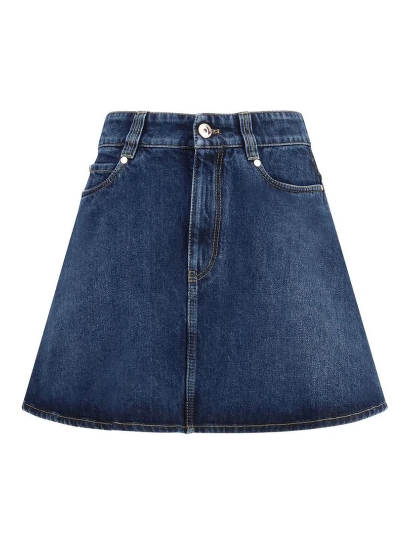 Blue Denim Skirt